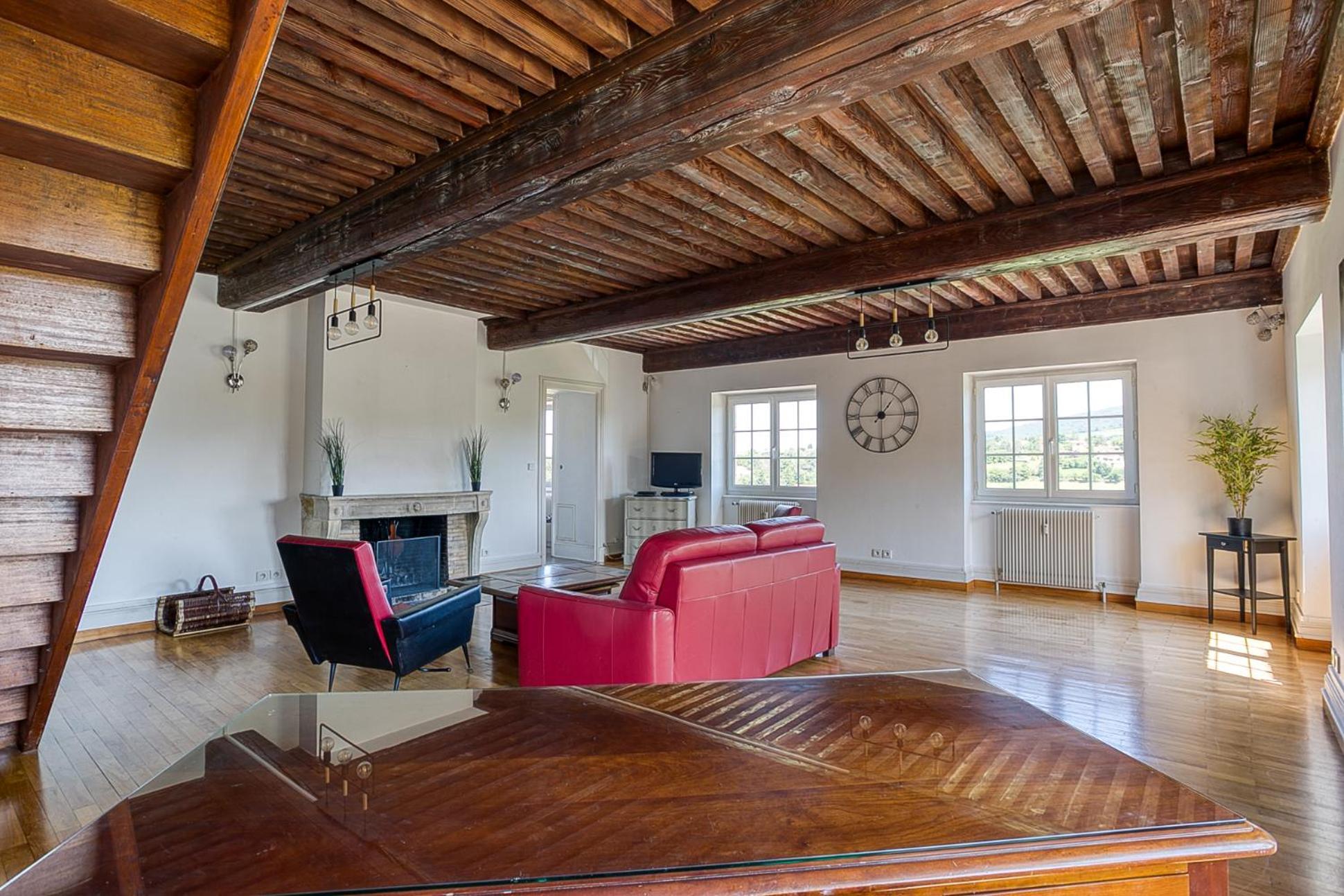 Sejourner Au Chateau De La Roue Grand Appartement Lissieu Kültér fotó