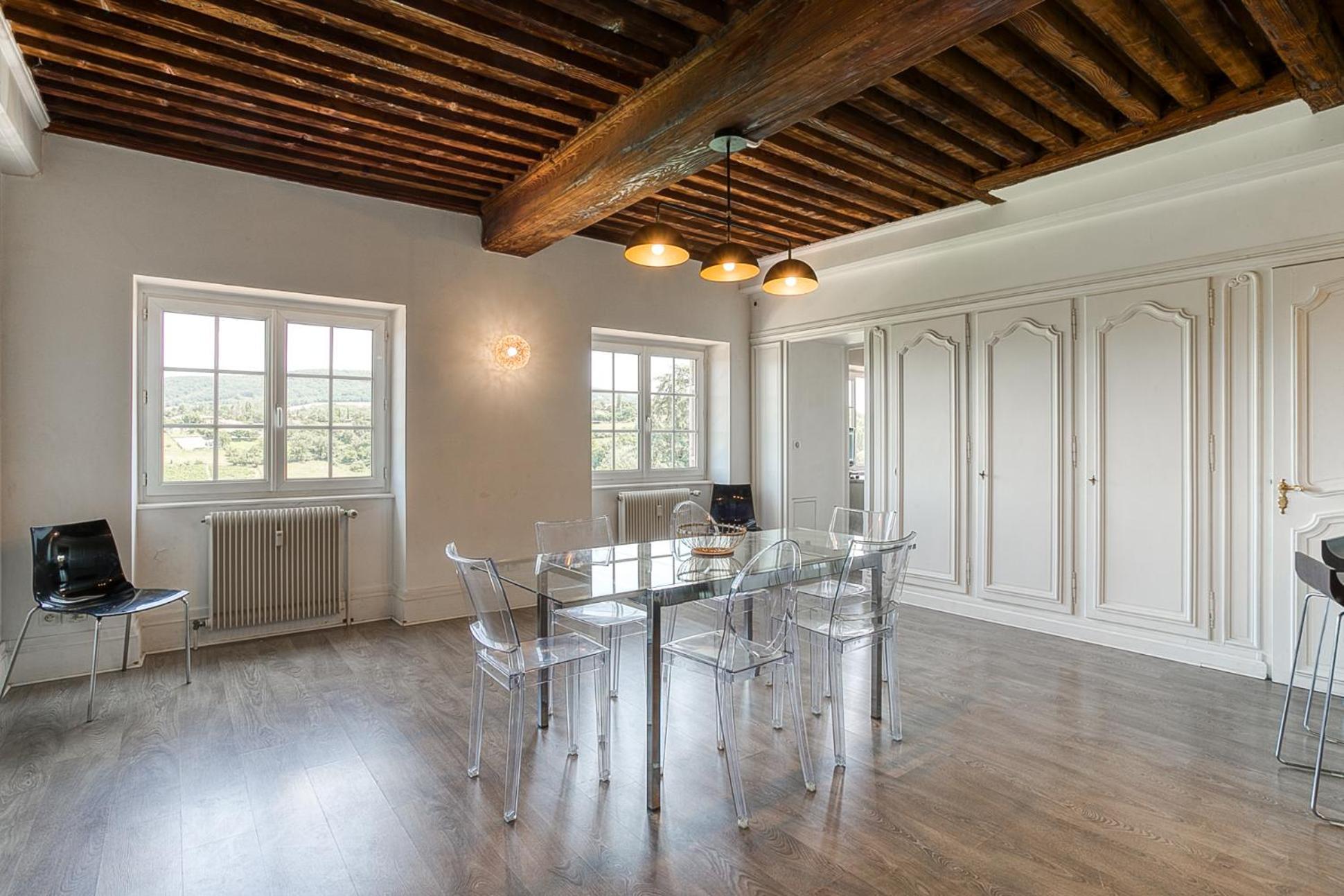 Sejourner Au Chateau De La Roue Grand Appartement Lissieu Kültér fotó